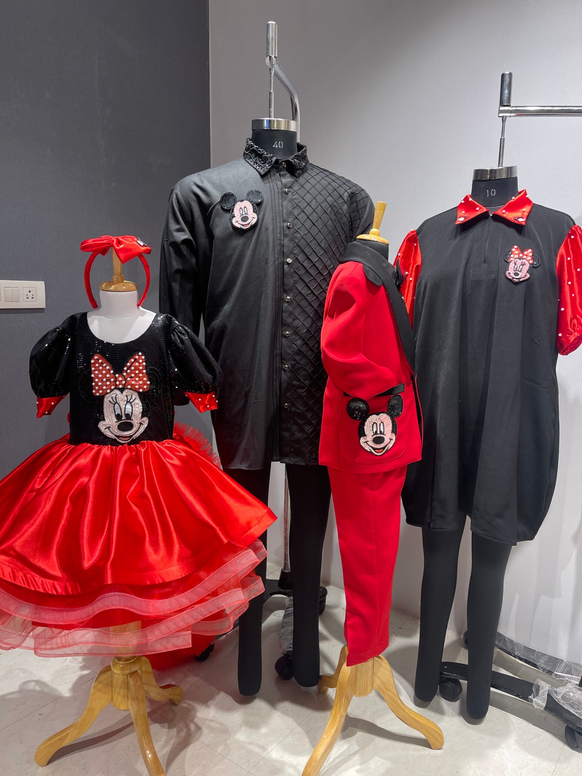 Character family twinning handcrafted outfits