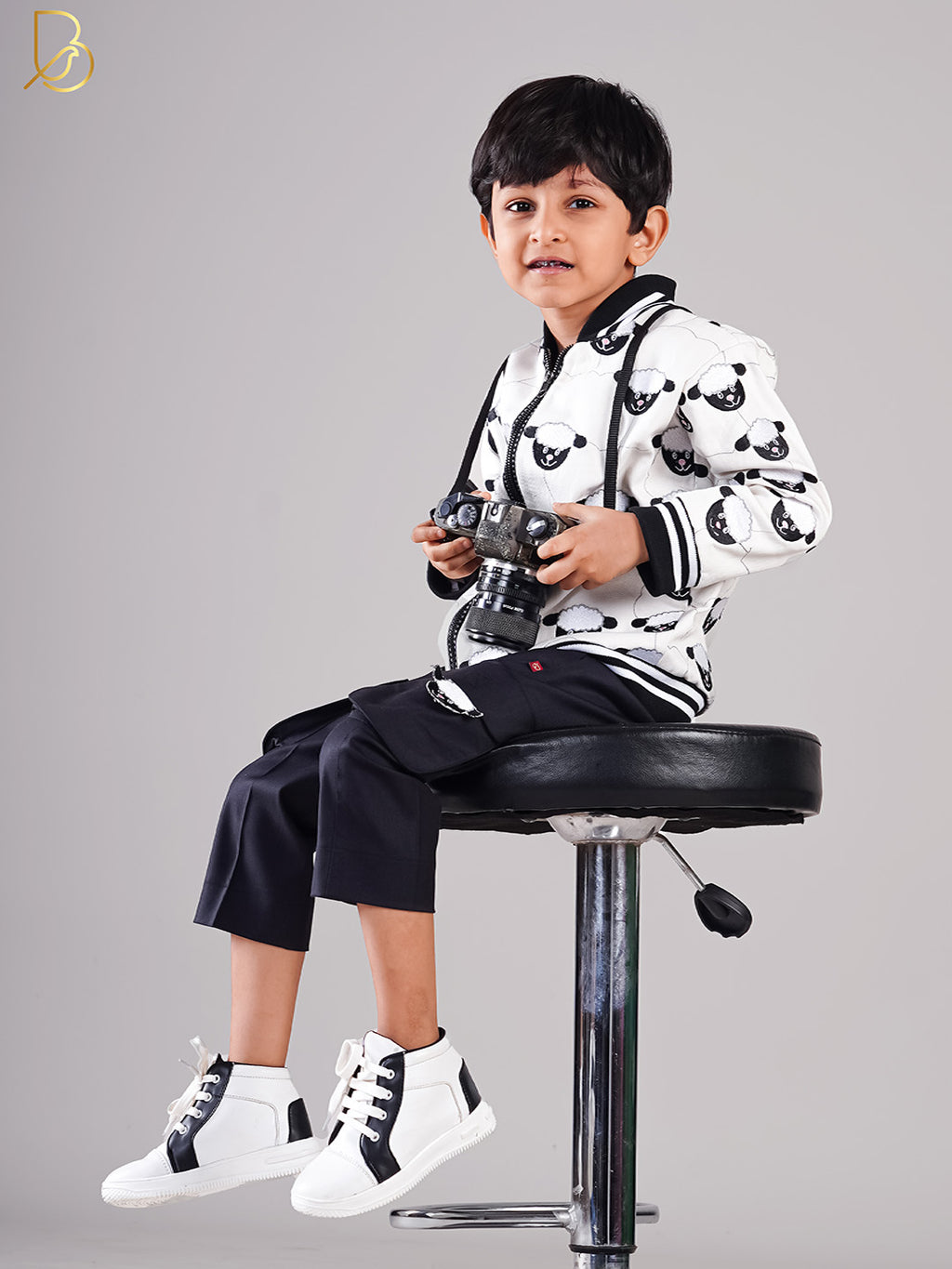 SHEEP EMBROIDERD BOMBER SET