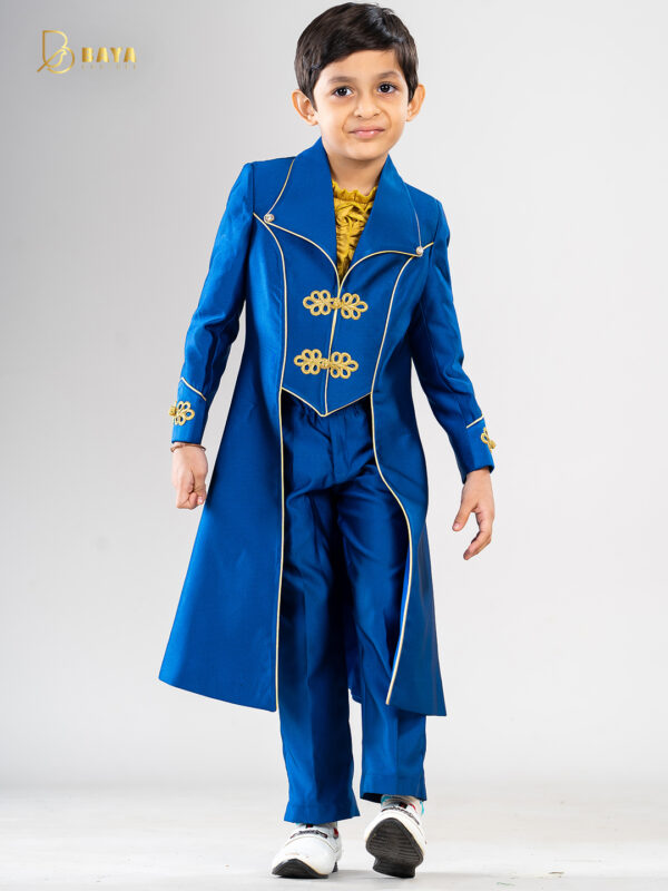 ROYAL BLUE PRINCE COAT SET - Image 4