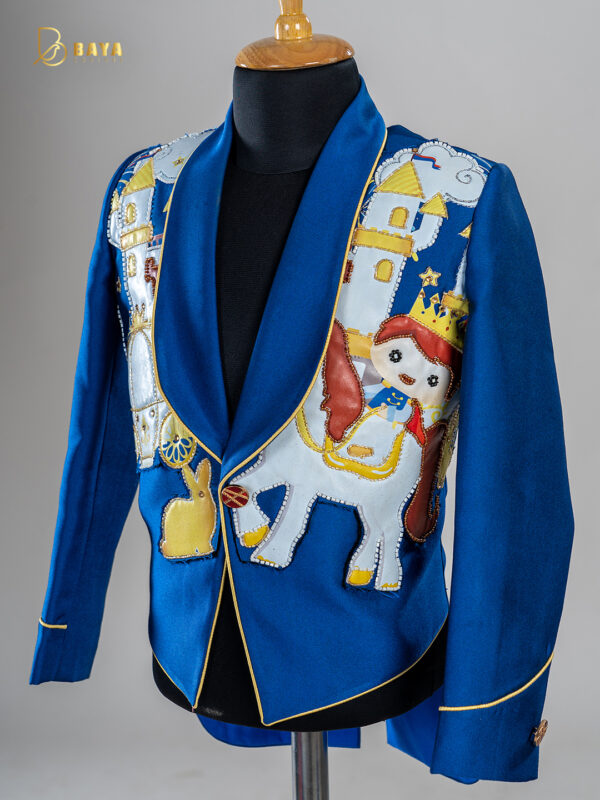 ROYAL BLUE PRINCE BLAZER SET - Image 4