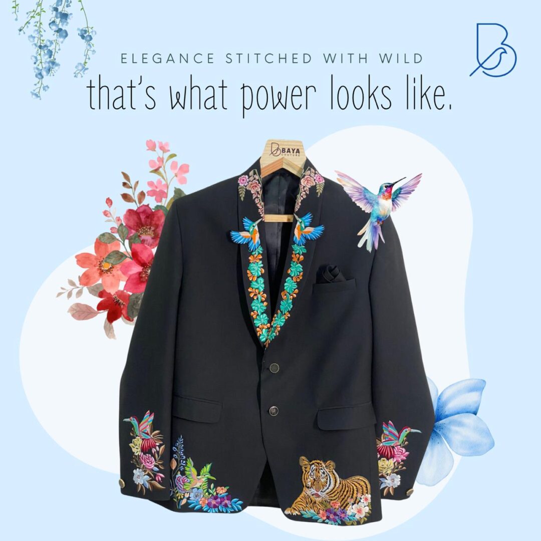 Jungle theme luxurious handcrafted twinning outfits
