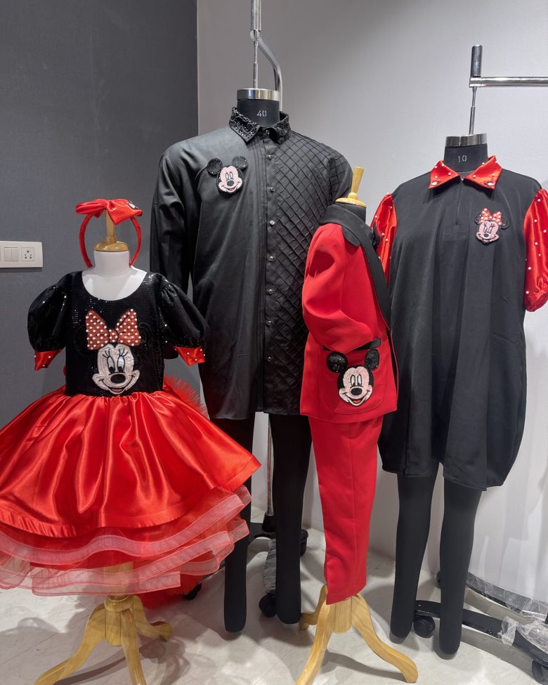 Character family twinning handcrafted outfits