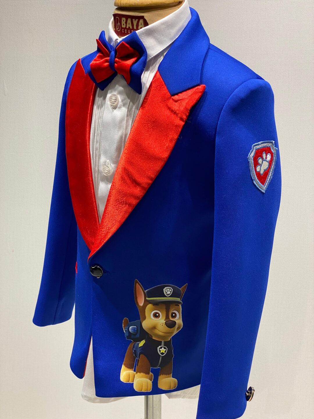 Blue & Red Character Tuxedo Set