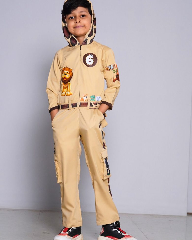 Safari Theme Customised Jumpsuit(set of 2)